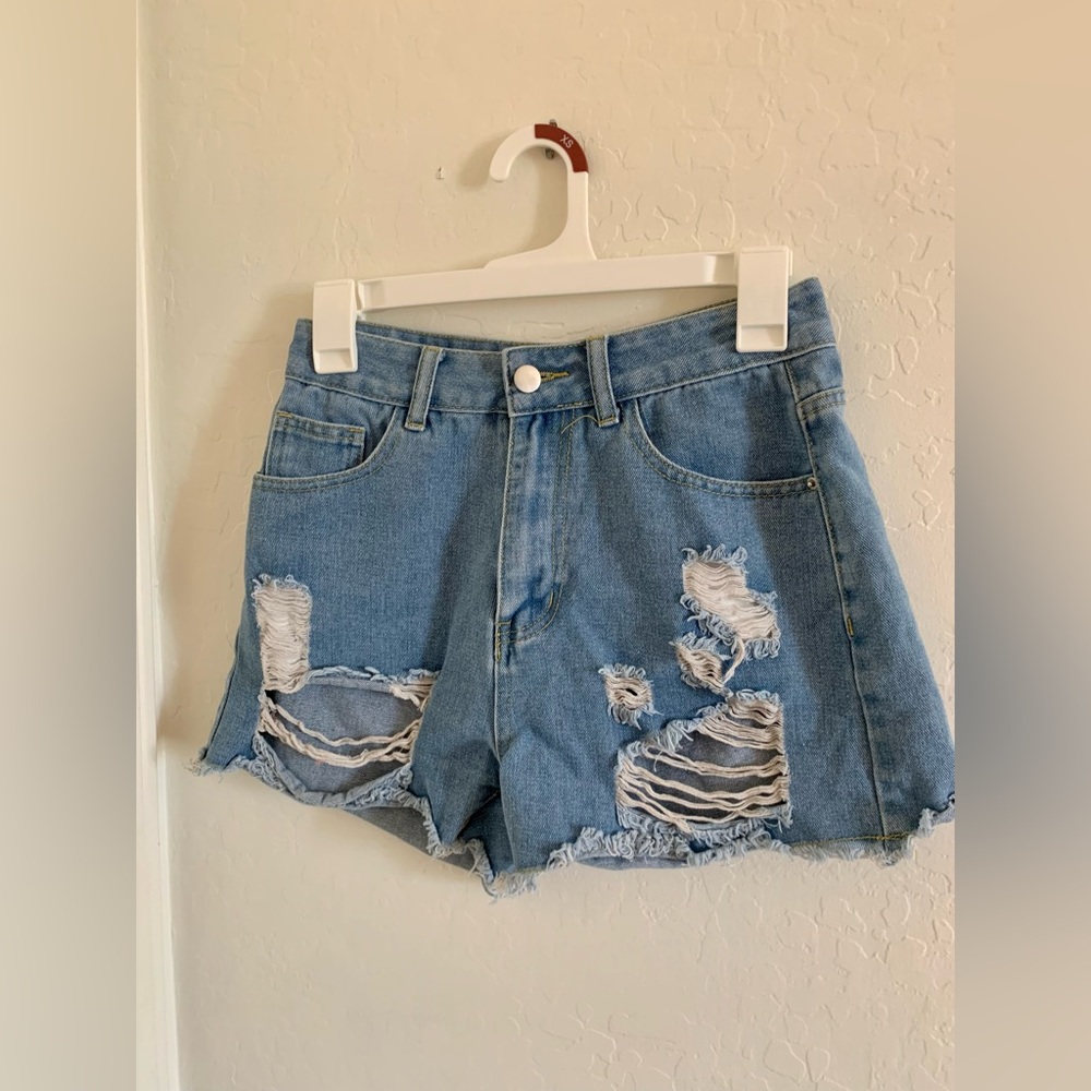 Light Blue Jean Shorts